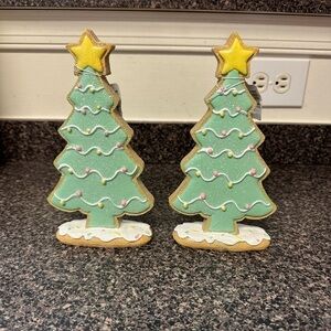 Gingerbread Whimsical Christmas Tree Set